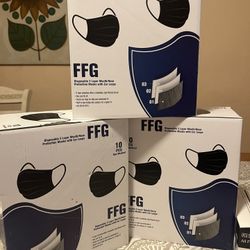 Box Of 100 Adult Disposable Masks Black 