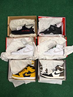 6 Pair Heat Deadstock Sneaker Bundle (Jordan 1, Jordan 4, Yeezy) – Sizes 8-9 US