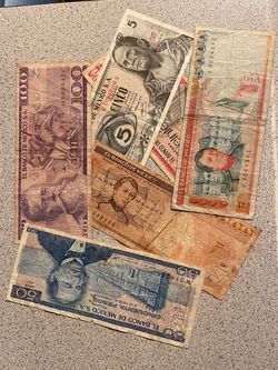 Vintage Mexican Peso Banknotes Collection