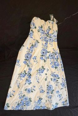Wild Fable Women Fit and Flare Strapless Midi A-Line Dress Sleeveless