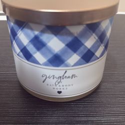 Bath & Body Works 3 Wick Candle - Gingham