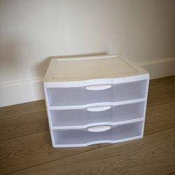 Sterilite 3-Drawer Plastic Organizer