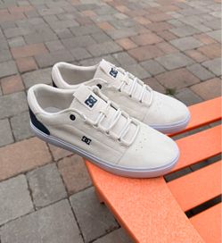 Men’s DC ‘Hyde’ Skateboard Sneakers White/Navy US Size 10 - Excellent Condition