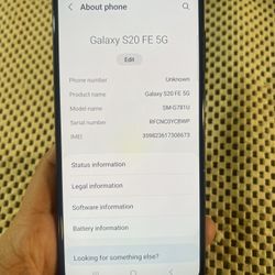 Samsung Galaxy S20 FE 128GB (Unlocked) READ DESCRIPTION 