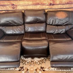 Dark Brown Leather Recliner – Double Comfort, Everyday Luxury 🛋️🔥