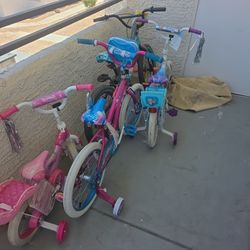 4 Brand New Children Bikes 