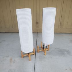 Paper Floor lamp natural wood room essentials