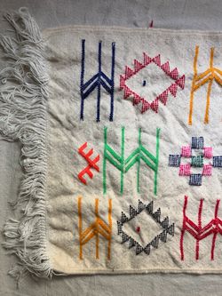 Moroccan Prayer Rug- Small- Souvenir from Morocco