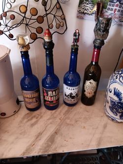 Halloween bottles in good condition