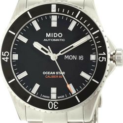 Pre Order- Mido Ocean Star 200 - Swiss Automatic Watch for Men - Black Dial - Case 42.5mm
