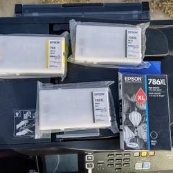 Epson 786XL Ink Cartridges High Capacity (Black are $25 ea or all 3 $65, Yellow is $30) WorkForce WF-5110 5 5 5190