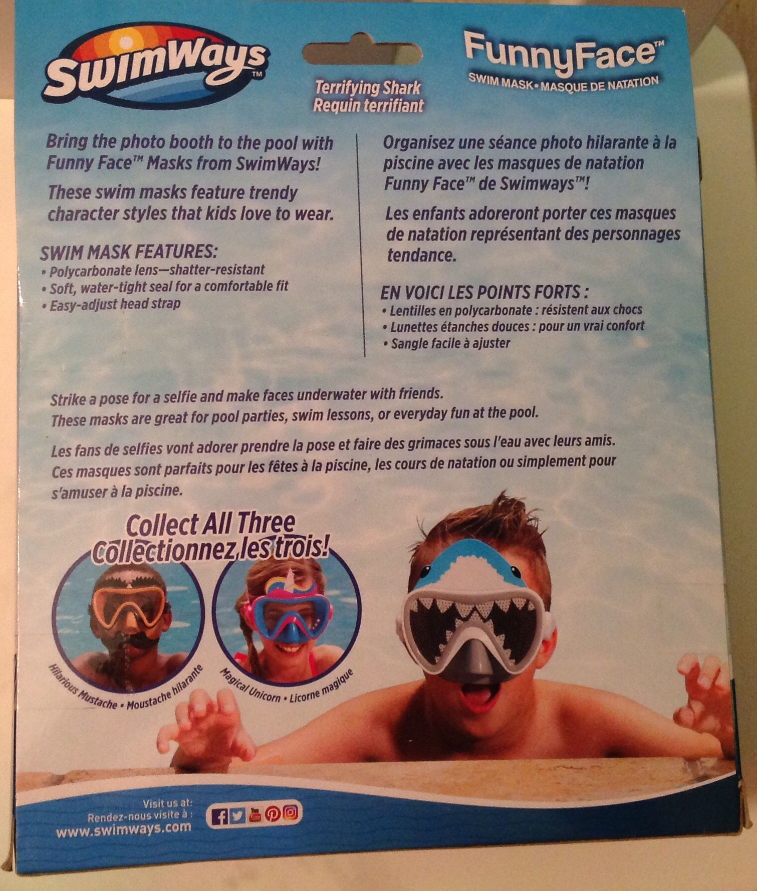 Funny face mask sharck