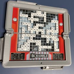Travel scrabble Portable Gameplay: Offers full Scrabble gameplay within a convenient and sleek portable case, ideal for travel. Pause Functionality: A