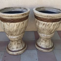 New Flower Pots Made Out Clay Size 32 inches tall X 20 Inches Wide 