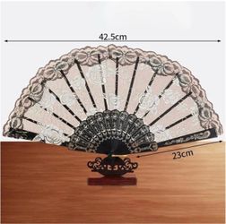Decorative Lace Folding Hand Fan