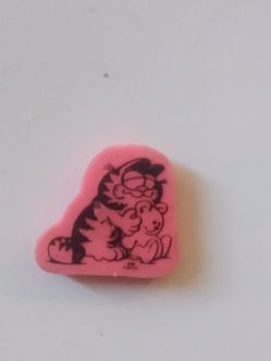 Vintage Garfield Pink Eraser.