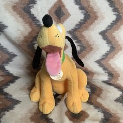 Disney Theme Parks PLUTO Dog Tag If Found Return to Mickey 10” Plush