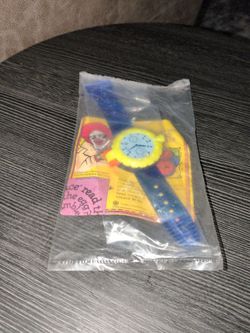 New/Sealed 1992 McDonald’s MSquad Happy Meal Toy watch.  #0807
