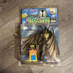 1995 SPAWN Gold Action Figure Special Edition #10605 & Comic Book McFarlane MOC
