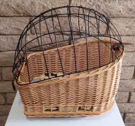 Dog / Cat Traveling Wicker Basket 4 Bike