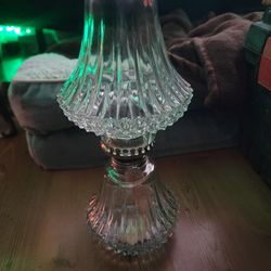 Rare Lamplight Farms Glass Oil Lamp