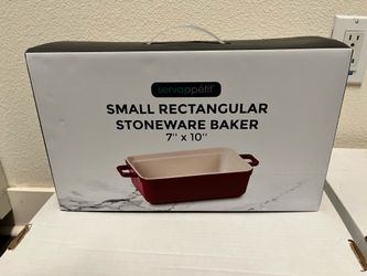 Servappetit  - Rectangular 7” X 10” - Stoneware  Baker - (New)