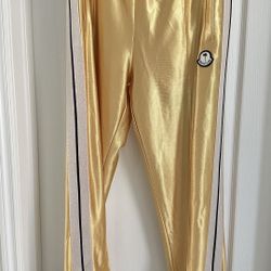 Moncler X Palm Angels Gold Track Pants New w. Tags Large 