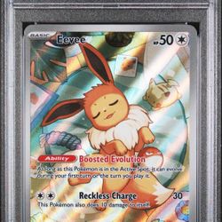 EEVEE 2025 POKEMON PRISMATIC EVOLUTIONS ETB BLACK STAR PROMO #173 PSA 8