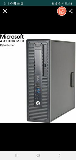 Hp 800 g1 sff desktop- Corei7(4790 cpu) 3.60ghz x8 threads,8gigs, 1 terabyte hd, dvdrw,built in wifi