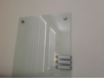 Frosted Glass Dry/Erase board Planner wall-mount