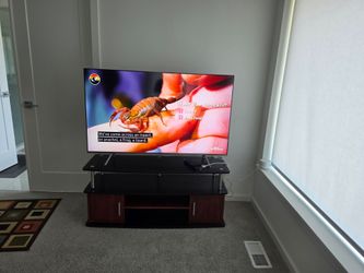 55" Samsung TV with stand / organiser/ storage unit.
