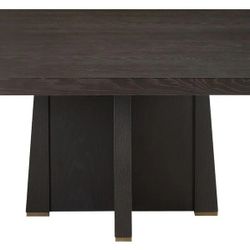Perry Square dining table  Material ebony oak