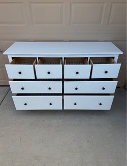 White 8 Drawers