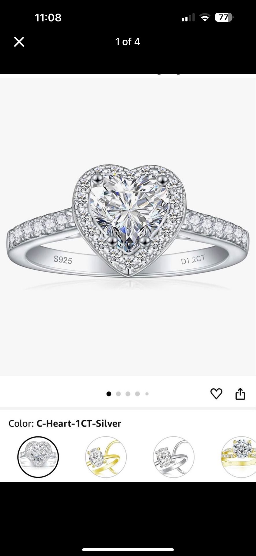Heart Shape ring 