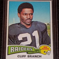 Oakland Raiders Cliff Branch Rookie Card