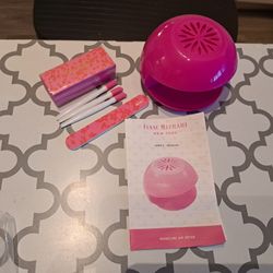 Nail Manicure Set with Nail Air Dryer - New 