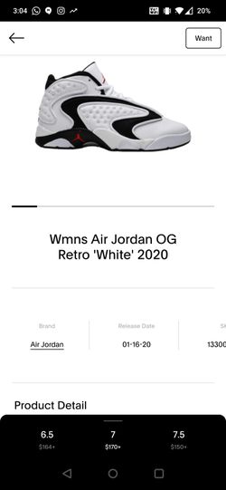 Jordan OG White Black - Size 11 (Women's)