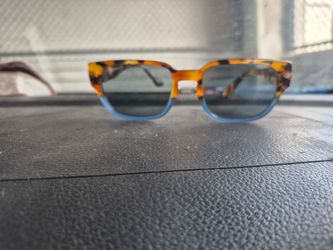 Persol Two-Tone Tortoise and Blue Sunglasses