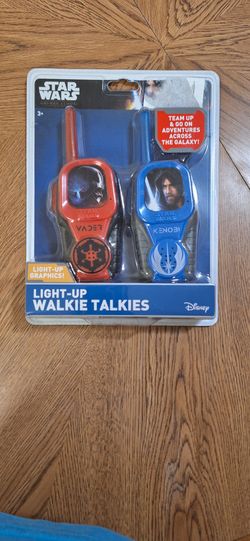 Star Wars Obi-Wan Kenobi & Darth Vader Light-Up Walkie Talkies - New