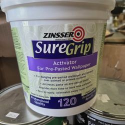 1 gal Zinsser 2906 SureGrip 120 Activator for Pre-Pasted Wallpaper Adhesive
