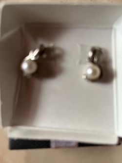 Silver earrings