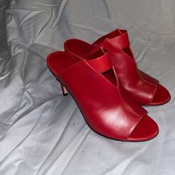 Via Spiga Heels Women Shoes 6 Red