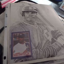 Baseball Griffey Jr Photo Beckett 1990 Includes Pepsi. Rookie Card Ken Griffey Jr.  Cash Porch Pickup Redmond 