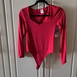 Red Bodysuit Size S New With Tag Attached!