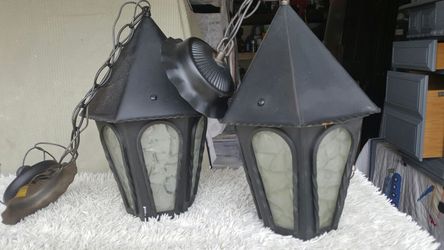Two outdoor lanterns