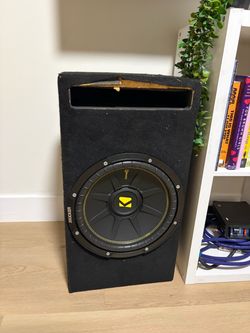 KICKER CompC CWC12 12” Subwoofer + Ported Box – 600W