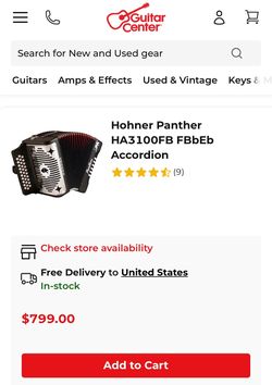 Hohner Panther Accordion