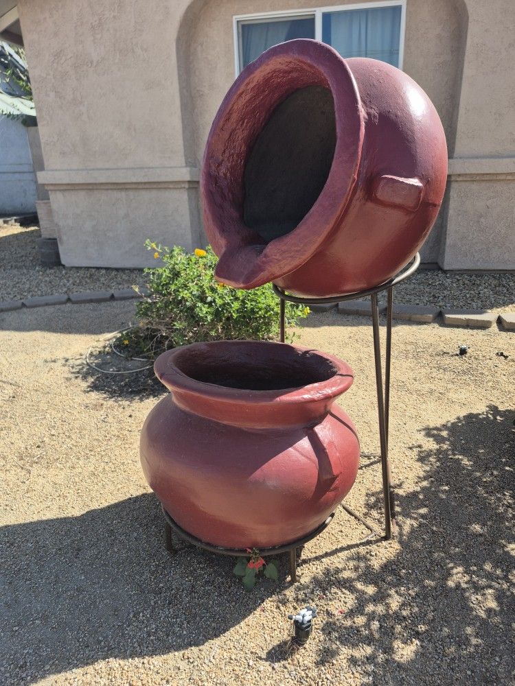 decorative outdoor pots with stand