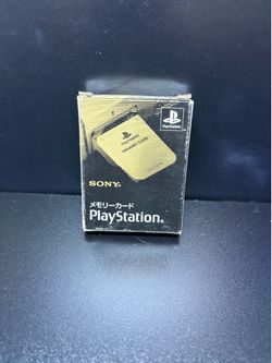 Sony Playstation 1 PS1 Japanese Official OEM Memory Card SCPH-1020 Gray