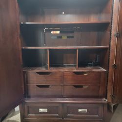 Large Entertainment Center with Doors